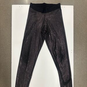 Nike Dri-FIT Metallic Gold Sparkle Training Pants – Size Medium